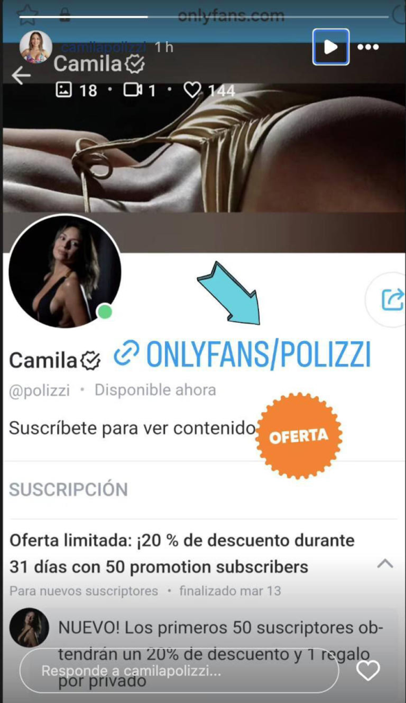 Ex candidata a alcaldesa chilena Camila Polizzi se expandió a Onlyfans con llamativa oferta de lanzamiento