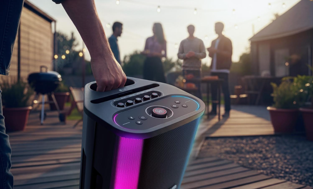 LG presenta el xboom Stage 501, que convierte cualquier canción en un karaoke con IA al instante